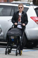 KATE MARA Out with Her Baby in Los Feliz 02/28/2023