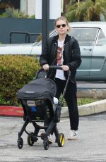 KATE MARA Out with Her Baby in Los Feliz 02/28/2023