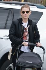 KATE MARA Out with Her Baby in Los Feliz 02/28/2023