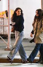 KATIE HOLMES and SURI CRUISE Night Out with Friends in New York 03/27/2023