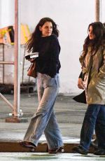 KATIE HOLMES and SURI CRUISE Night Out with Friends in New York 03/27/2023