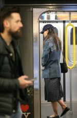 KATIE HOLMES Heading to Her Matinee Performance of The Wanderers in New York 03/19/2023