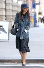 KATIE HOLMES Heading to Her Matinee Performance of The Wanderers in New York 03/19/2023