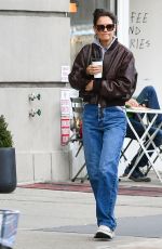 KATIE HOLMES Out Shopping for Jewelry in New York 03/06/2023
