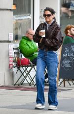 KATIE HOLMES Out Shopping for Jewelry in New York 03/06/2023