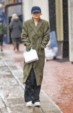 KATIE HOLMES Out Shopping in New York 03/14/2023