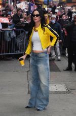 KATY PERRY Out Promotes American Idol in New York 03/28/2023
