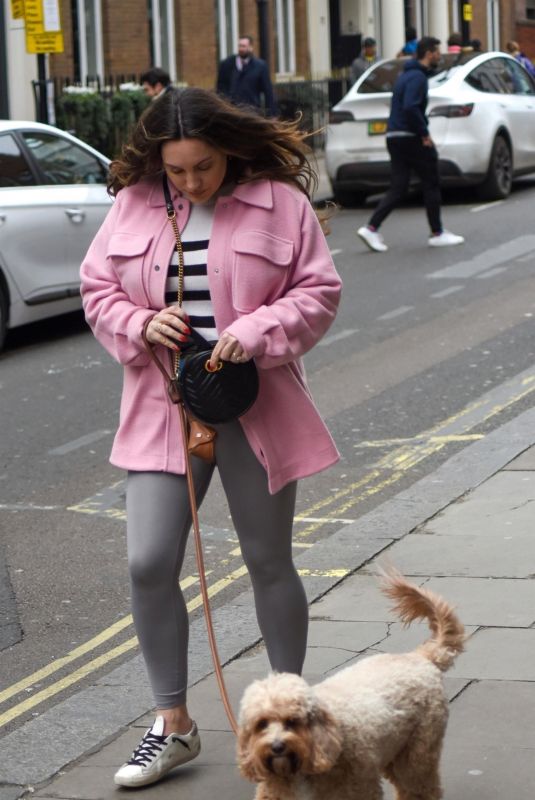 KELLY BROOK Out with Her Dog in London 03/15/2023