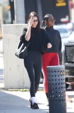 KENDALL JENNER and JUSTINE SKYE at Zinc Salon in West Hollywood 02/28/2023