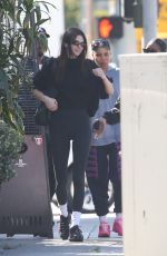 KENDALL JENNER and JUSTINE SKYE at Zinc Salon in West Hollywood 02/28/2023