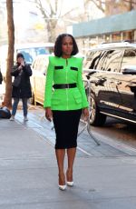 KERRY WASHINGTON Arrives at The View in New York 03/09/2023