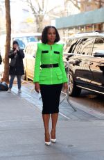 KERRY WASHINGTON Arrives at The View in New York 03/09/2023