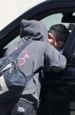 KOURTNEY KARDASHIAN and Travis Barker Arrives at Beverly Hills Hotel 03/29/2023