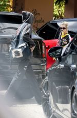 KOURTNEY KARDASHIAN and Travis Barker Arrives at Beverly Hills Hotel 03/29/2023
