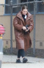 KRISTEN BELL in a Puffer Coat Out in Los Angeles 03/20/2023