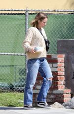 KRISTEN BELL in Ripped Jeans Out in Los Angeles 03/28/2023