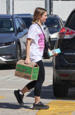KRISTEN BELL Out with a Box of Girl Scout Thin Mints Cookies in Los Angeles 03/27/2023