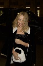 KYLIE MINOGUE Leaves Her Hotel in Paris 03/07/2023