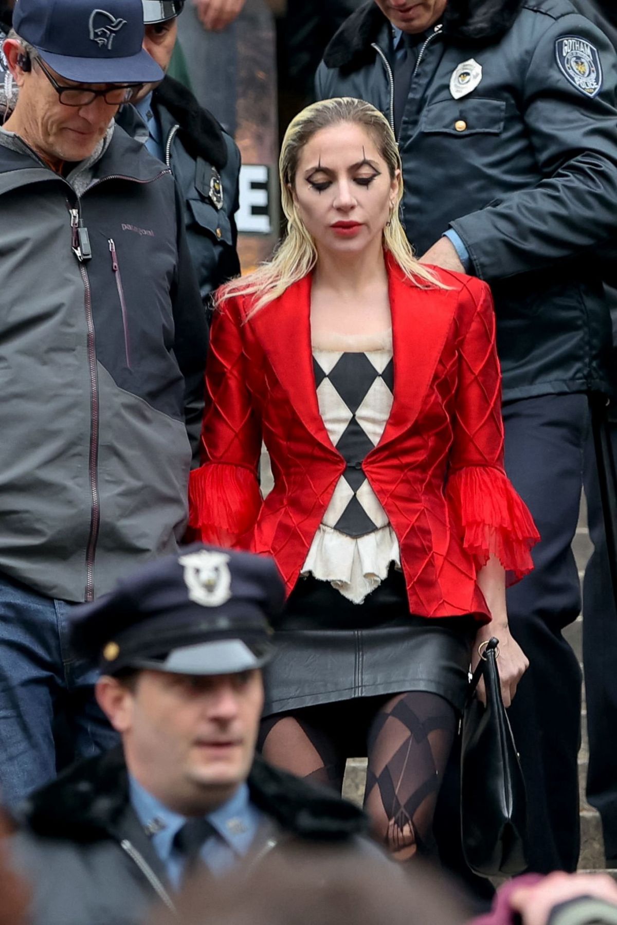 LADY GAGA on the Set of The Joker 2 in City Hall in New York 03/25/2023 ...