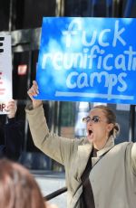 LALA KENT at a Protest Outside of Stanley Mosk Courthouse in Los Angeles 03/06/2023