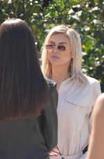 LALA KENT, KATIE MALONEY and ALLY LEWBER Arrives on the Set to Film in West Hollywood 03/09/2023