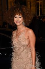 LENA MAHFOUF Arrives at Valentino Womenswear Fall/Winter 2023-2024 Show at Paris Fashion Week 03/05/2023