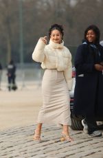 LENA MAHFOUF at Loewe Fashion Show at PFW in Paris 03/03/2023
