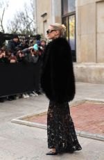 LEONIE HANNE Arrives at Elie Saab Womenswear Fall/Winter 2023-2024 Show at Paris Fashion Week 03/04/2023