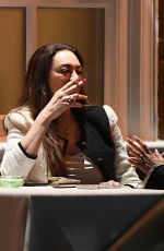 LILLY BECKER Out for Dines with a Friend at Harry