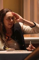 LILLY BECKER Out for Dines with a Friend at Harry