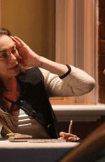 LILLY BECKER Out for Dines with a Friend at Harry