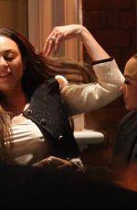 LILLY BECKER Out for Dines with a Friend at Harry