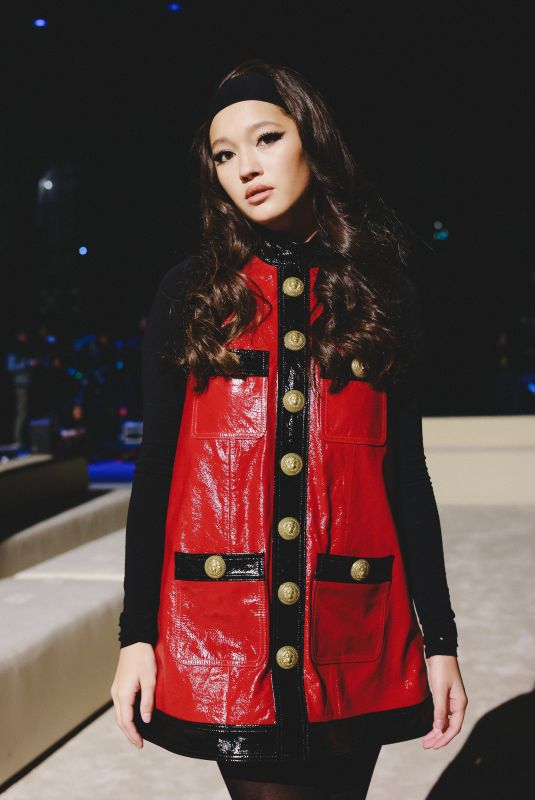 LILY CHEE at Balmain Show at Paris Fashion Weeki 03/01/2023