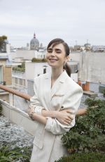 LILY COLLINS for Hharper