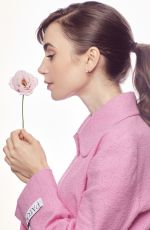 LILY COLLINS for Hharper