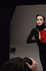 LILY COLLINS for Panthere Draphique de Cartier 2023