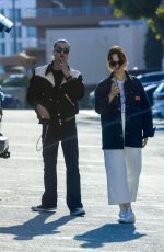 LILY JAMES and Andrei Gillott Out for Coffee in West Hollywood 03/16/2023