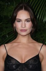 LILY JAMES at 14th Annual Chanel and Charles Finch Pre-oscar Awards Dinner in Beverly Hills 03/11/2023