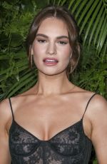 LILY JAMES at 14th Annual Chanel and Charles Finch Pre-oscar Awards Dinner in Beverly Hills 03/11/2023