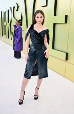 LILY JAMES at Versace FW23 Fashion Show at Pacific Design Center in West Hollywood 03/09/2023