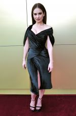 LILY JAMES at Versace FW23 Fashion Show at Pacific Design Center in West Hollywood 03/09/2023
