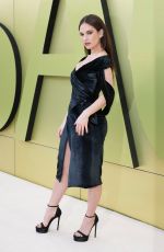 LILY JAMES at Versace FW23 Fashion Show at Pacific Design Center in West Hollywood 03/09/2023