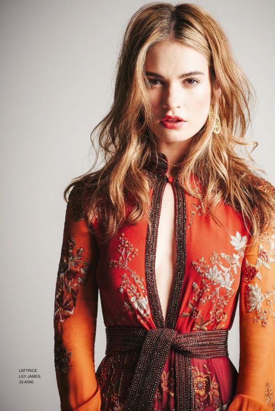 LILY JAMES in Grazia Magazine, Italy March 2023