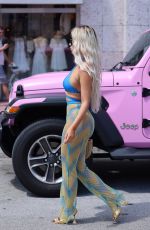 LISA OPIE Heading to Pretty Little Thing Pool Party in Miami 03/18/2023