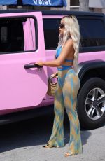 LISA OPIE Heading to Pretty Little Thing Pool Party in Miami 03/18/2023