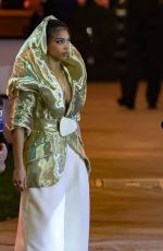 LORI HARVEY Heading to Vanity Fair Oscar Party in Beverley Hills 03/12/2023