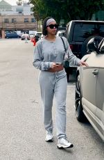 LORI HARVEY Leaves SEV Laser on Melrose Place in West Hollywood 03/29/2023