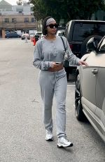 LORI HARVEY Leaves SEV Laser on Melrose Place in West Hollywood 03/29/2023