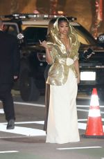 LORI HARVEY Leaves Vanity Fair Oscar Party in Beverly Hills 03/12/2023
