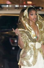 LORI HARVEY Leaves Vanity Fair Oscar Party in Beverly Hills 03/12/2023